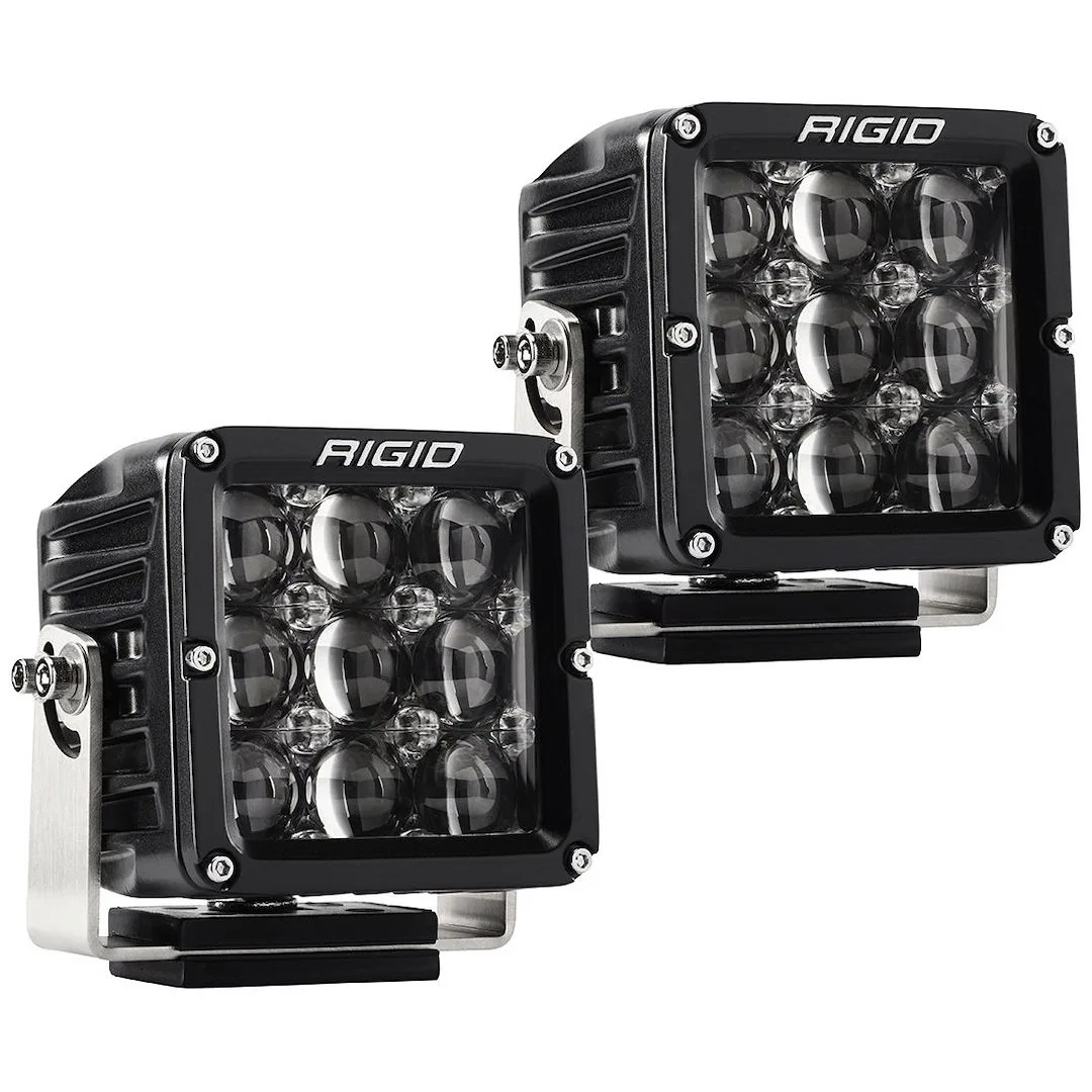 322413 – RIGID IND Driving/ Fog Light, LED Bulb 9 LED 4 Inch Square 33 Watt Bulbs Amp Draw 2.29 AMP Hyperspot Beam 26...